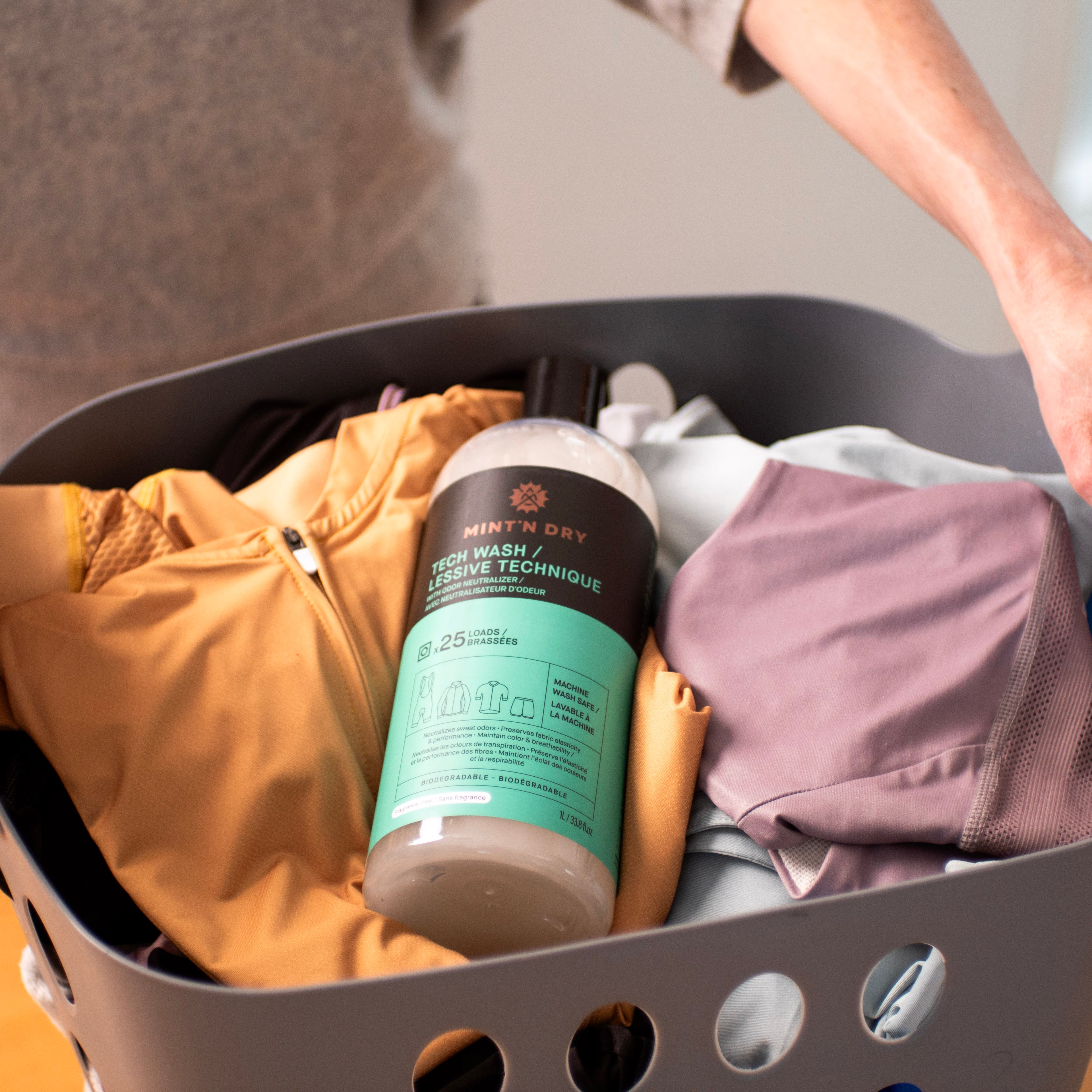MINT’N DRY Tech Wash – Activewear Detergent & Odor Neutralizer