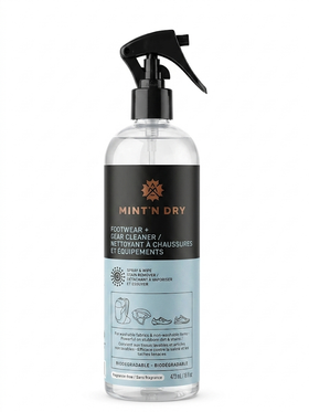 MINT’N DRY Footwear & Gear Cleaner – Cycling Shoe, Sneaker & Equipment Cleaning Spray