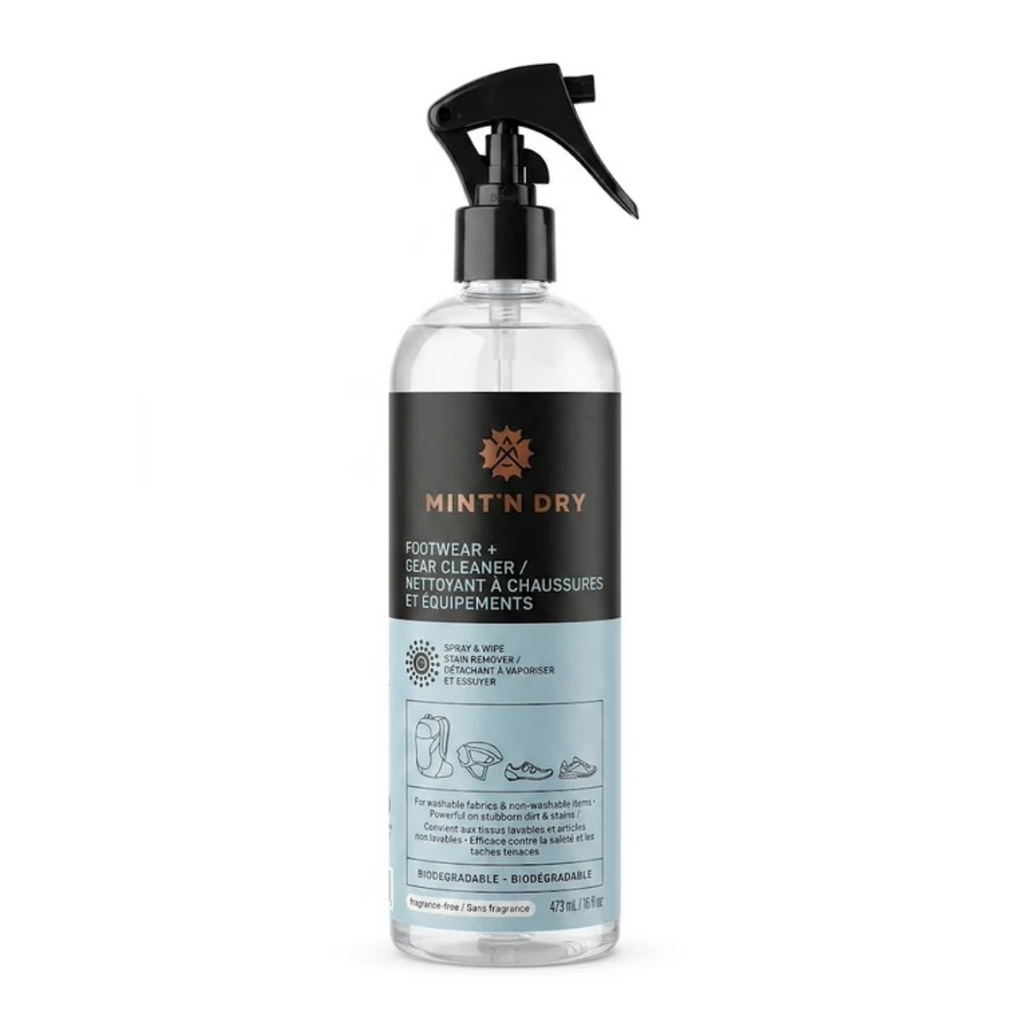 MINT’N DRY Footwear & Gear Cleaner – Cycling Shoe, Sneaker & Equipment Cleaning Spray