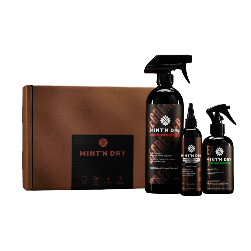 MINT’N DRY E-Bike Cleaning Kit – No-Rinse Bike Care System