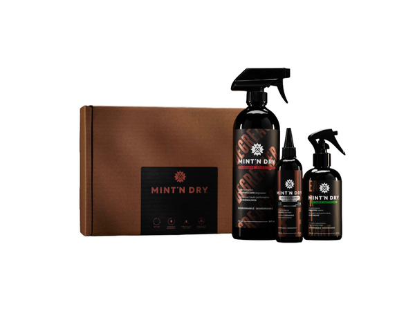 Kit de nettoyage E-Bike MINT’N DRY – Système d'entretien pour vélo sans rinçage