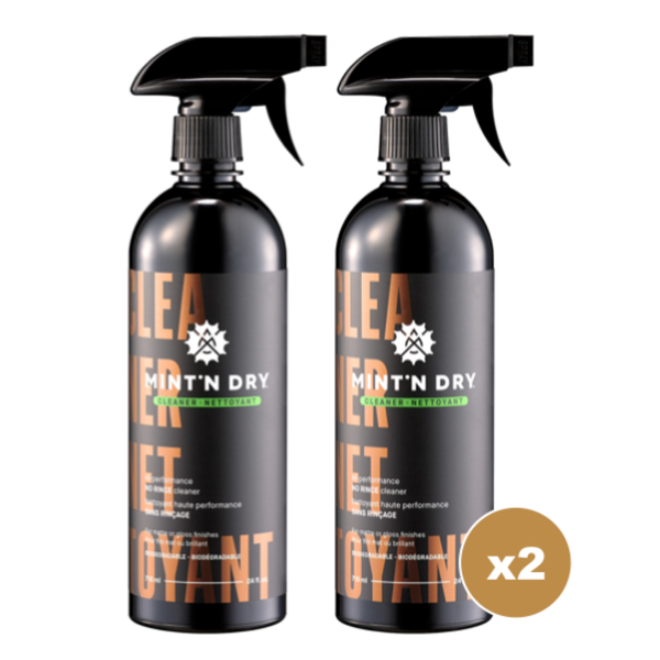 MINT'N DRY NO RINSE BIKE CLEANER X2