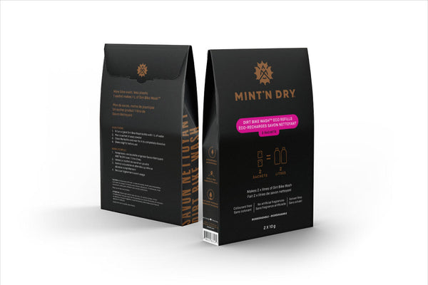 MINT'N DRY Sachets éco-recharges pour Nettoyant vélo hors route