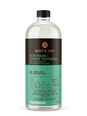 MINT’N DRY Tech Wash – Activewear Detergent & Odor Neutralizer